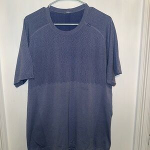 Men's Blue Short Sleeve Shirt